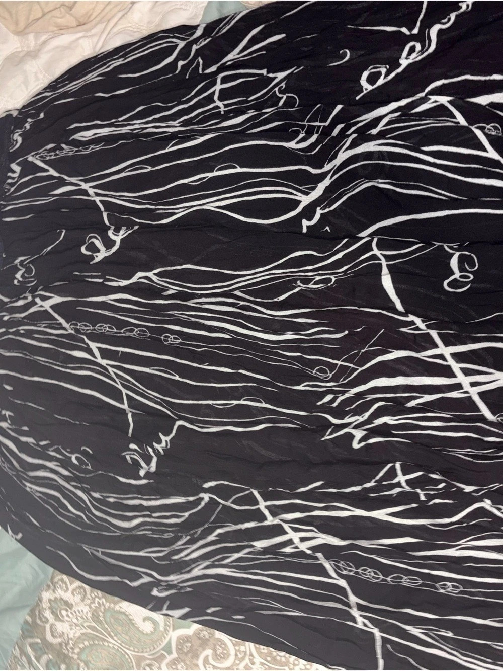 Abstract Print Plus size skirt